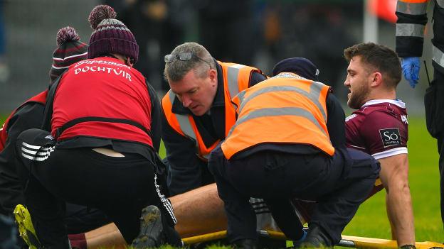 Galway's Damien Comer suffered a knee injury against Roscommon on February 5. Photo by Ray Ryan/Sportsfile
