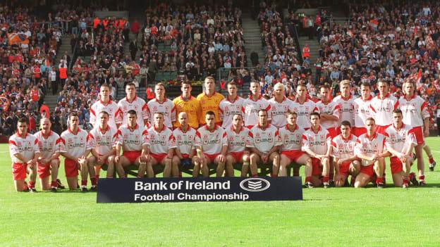 The Tyrone team that defeated Armagh in the 2003 All-Ireland SFC Final. 