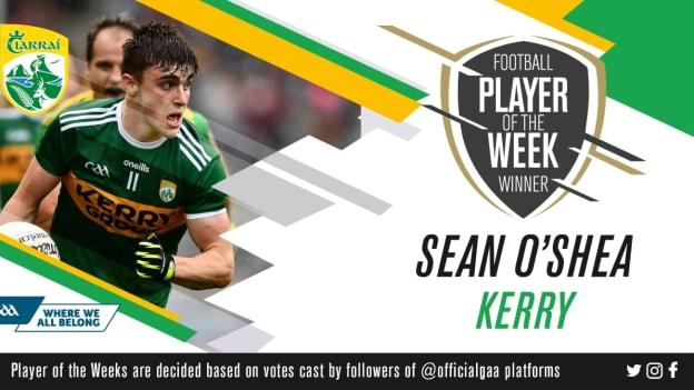 Kerry's Sean O'Shea is this week's GAA.ie Footballer of the Week.