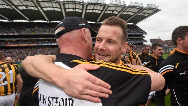 Jackie Tyrrell and Brian Cody following the 2015 All Ireland Hurling Final.