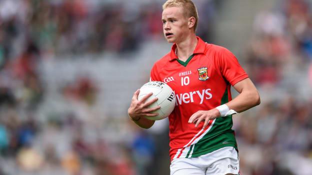 Gary Boylan in action for the Mayo minor football team at Croke Park in 2014.