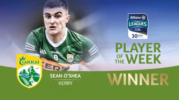 Kerry's Sean O'Shea is the GAA.ie Footballer of the Week.