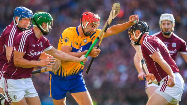 Clare's Peter Duggan in action against Galway in the drawn All-Ireland SHC semi-final. 