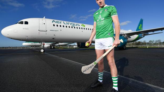 Diarmaid Byrnes pictured at the Aer Lingus Super 11's Jersey launch at Dublin Airport.