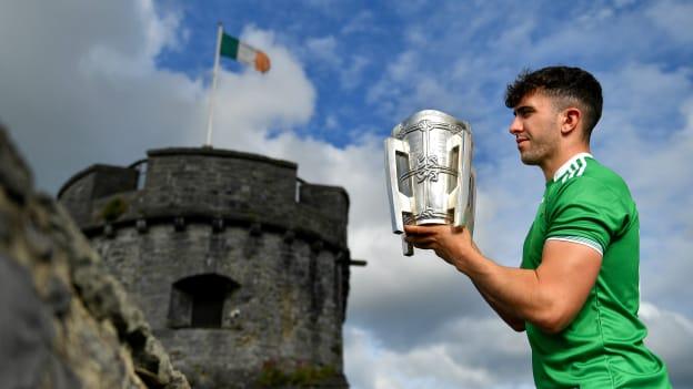 Limerick forward Aaron Gillane pictured at the national launch of the All Ireland Senior Hurling Championship.