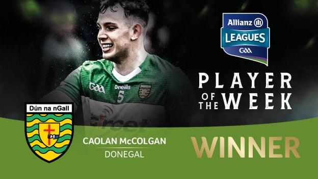 GAA.ie Footballer of the Week Caolan McColgan.