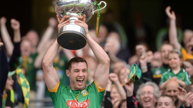 James Toher lifts the Christy Ring Cup.