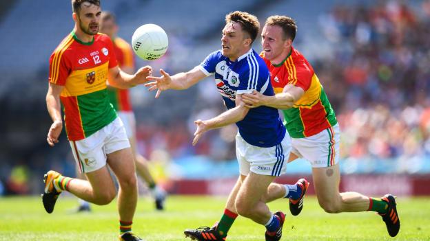 Ross Munnelly in action for Laois against Carlow in the Leinster SFC semi-final. 