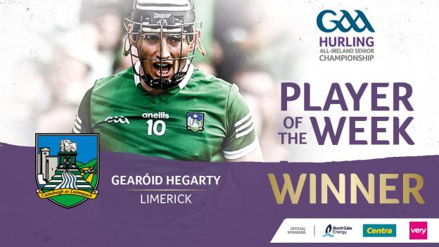 Gearóid Hegarty is this week's GAA.ie Hurler of the Week.

