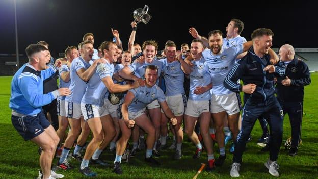 Na Piarsaigh players celebrate after defeating Doon in the Limerick SHC Final. 