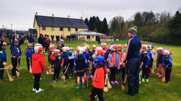 75 young Cúchulainn an Ghleanna players turned up for hurling/camogie training on Monday night. 