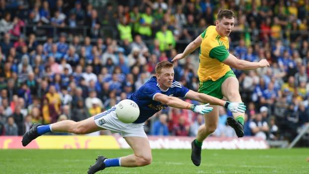 Jamie Brennan impressed for Donegal in the Ulster SFC Final against Cavan at St Tiernach's Park.