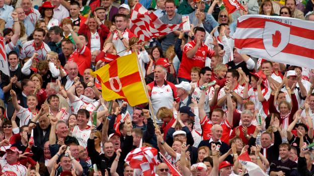 Tyrone supporters celebrating at Croke Park in 2005.