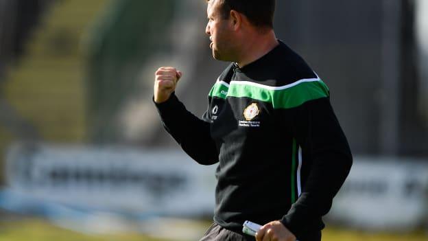 London manager Michael Maher pictured during the 2022 Tailteann Cup clash against Sligo at Markievicz Park.