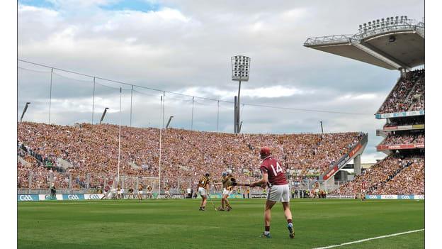Joe Canning converted a last gasp free to force a draw in the 2012 All Ireland SHC Final.