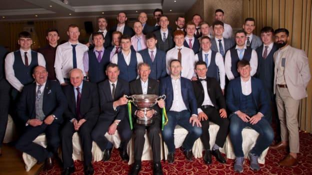 The Lory Meagher Cup winning Leitrim team pictured at teh Leitrim GAA Awards night. 