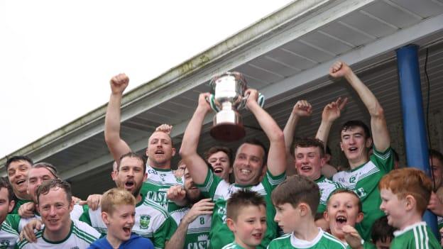 The Clonguish hurlers celebrate after their Longford SHC Final win over Longford Slashers. 