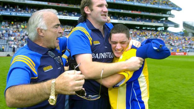 Stephen Ormsby and Fergal O'Donnell celebrate following Roscommon's 2006 All Ireland minor semi-final win over Meath at Croke Park.