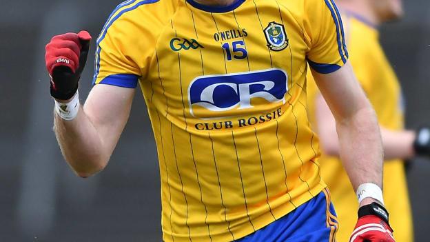 Roscommon forward Cathal Cregg celebrates at Dr Hyde Park.