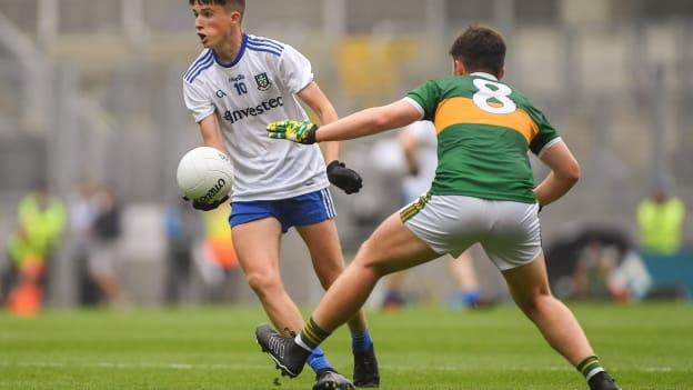 Aaron Mulligan played for Monaghan in the 2018 All Ireland Minor Semi-Final against Kerry at Croke Park.