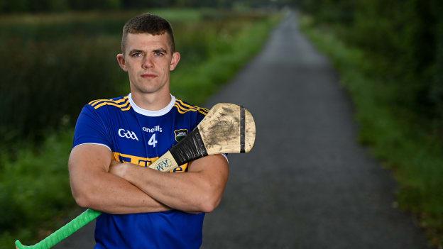 Ronan Maher of Tipperary during the 2021 GAA All-Ireland Senior Hurling Championship Launch in Tullamore, Offaly. 