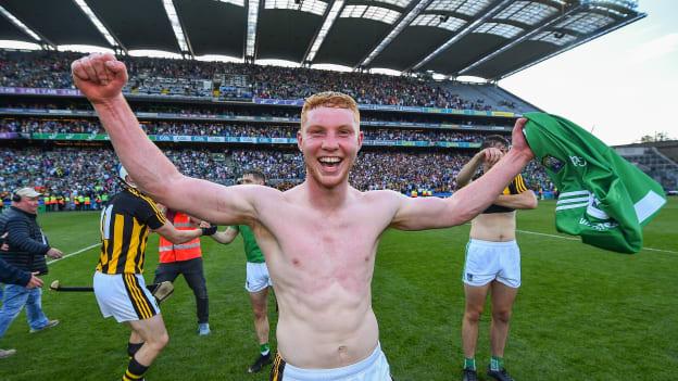 Adrian Mullen celebrates after Kilkenny's All-Ireland SHC semi-final victory over Limerick. 