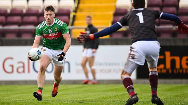 Cillian O'Connor of Mayo during the Allianz Football League Division 1 Round 6 match between Galway and Mayo at Tuam Stadium in Tuam, Galway. 