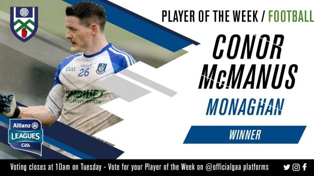 GAA.ie Footballer of the Week Conor McManus.