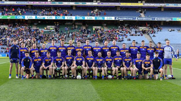 The Easkey panel before the 2019 AIB All-Ireland Club JFC Final at Croke Park.