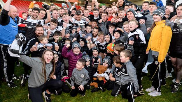 Kilcoo players and supporters celebrate following a dramatic AIB Ulster Club SFC Final at Healy Park.