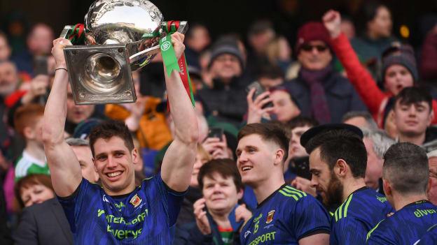 Lee Keegan pictured following Mayo's Allianz Football League triumph last month.