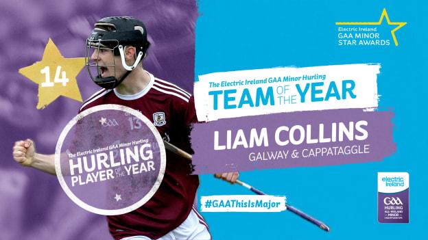 Galway star and Capataggle club-man, Liam Collins, is the Electric Ireland 2020 Minor Hurler of the Year. 