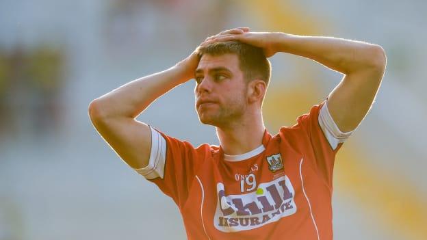 Cork's Cian Kiely pictured after defeat to Kerry in the 2018 Munster SFC Final.
