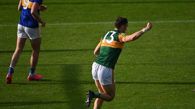 David Clifford celebrates after scoring a first half goal for Kerry against Tipperary.