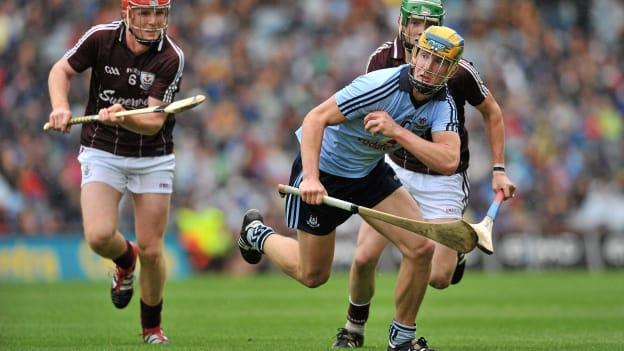 Ciarán Kilkenny in action for Dublin against Galway in the 2011 All-Ireland Minor Hurling Final. 