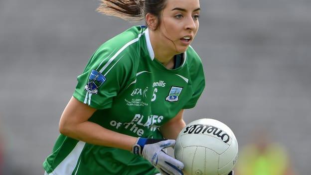 Courteney Murphy in action during the 2019 Ladies National Football League Division Four final.