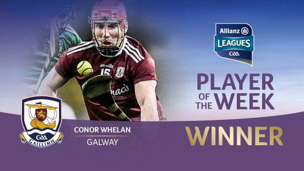 Galway's Conor Whelan is the GAA.ie Hurler of the Week.