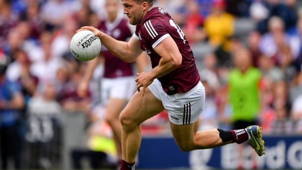 
Galway's Damien Comer in action for Galway against Derry in the All-Ireland SFC semi-final. 




























