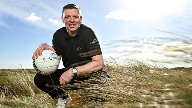 In attendance at the launch of the 2023 EirGrid GAA Football U20 All-Ireland Championship at Bull Wall in Dublin is Kerry U20 manager Tomás Ó Sé. EirGrid, the operator of Ireland’s electricity grid, is leading the transition to a low carbon energy future. 