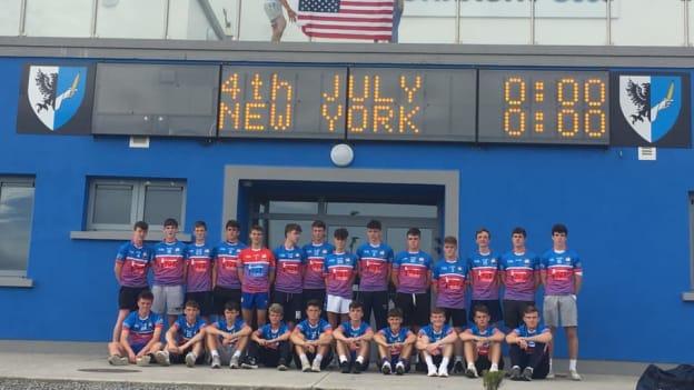 The New York Under 16 panel pictured at the Connacht GAA Centre of Excellence on July 4.