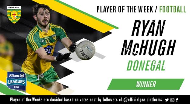 GAA.ie Footballer of the Week Ryan McHugh.