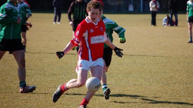 Jack McCaffrey pictured in action for the Clontarf Minor Footballers in 2010. 