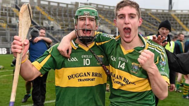Eoin and Alan Murphy following the 2016 AIB All Ireland Junior Championship win with Glenmore.