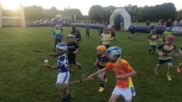 The next generation of Naas Hurling club learn their craft. 
