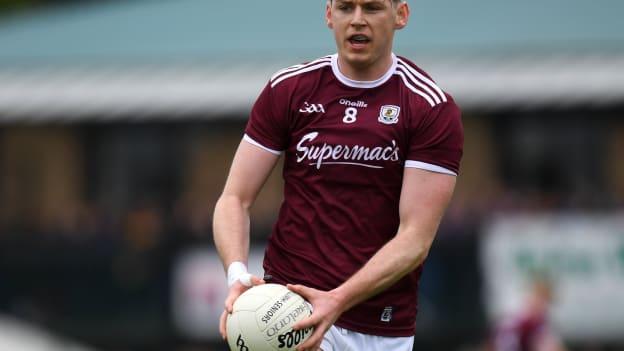 Tom Flynn in Connacht Senior Football Championship action for Galway against London last month.