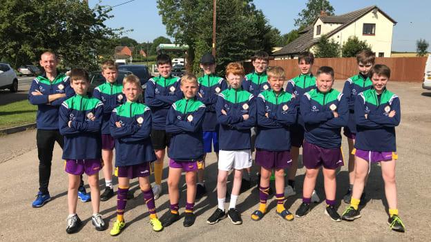 Members of the London Under 14 hurling team, who travel to Ireland on Saturday to play at the Connacht GAA Centre of Excellence.