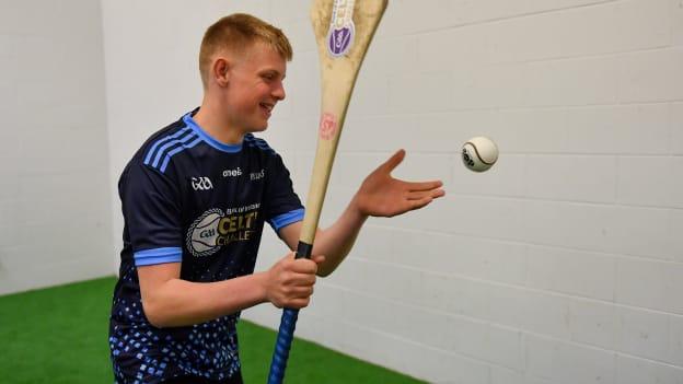 Adam O'Connor of Dublin Plunkett during a coaching session at the launch of the Bank of Ireland Celtic Challenge 2019 at Croke Park in Dublin. 