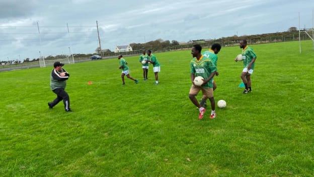 Ardglass GAC's Ghanaian recruits have shown a natural aptitude for Gaelic Football. 