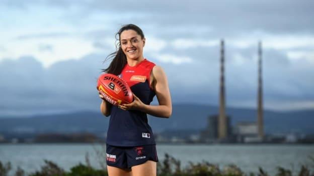 Sinead Goldrick has yet to decide on whether she'll play for Melbourne in the AFLW again next year. 