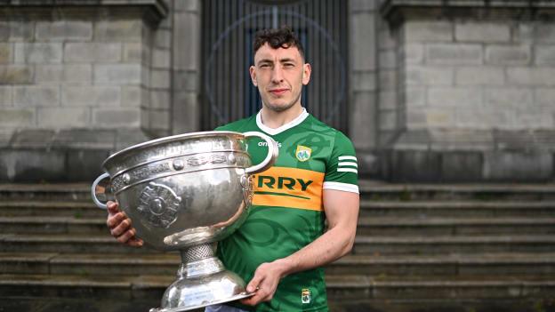 Paudie Clifford of Kerry poses for a portrait during the launch of the GAA Football All Ireland Senior Championship Series in Dublin.